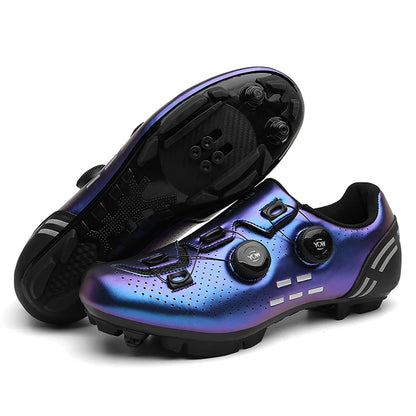 Mens Cycling Shoes Anti-slip Mountain Bike Shoes Unisex Road Cycling Sneakers Racing Shoes Outdoor Womens Bicycle Sneakers Mtb