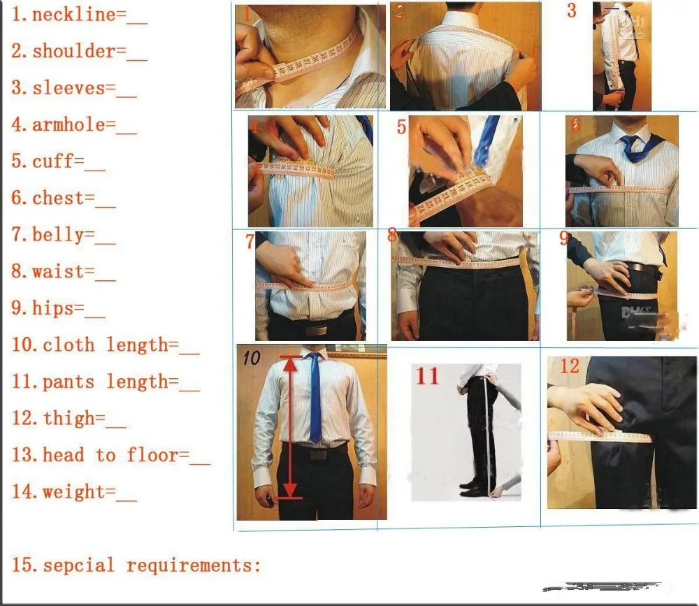 Formal Suit for Mens Business Work Clothes Office Jacket Pants 2-Piece Suit Wedding Groom Tuxedo 2-Button Blazer