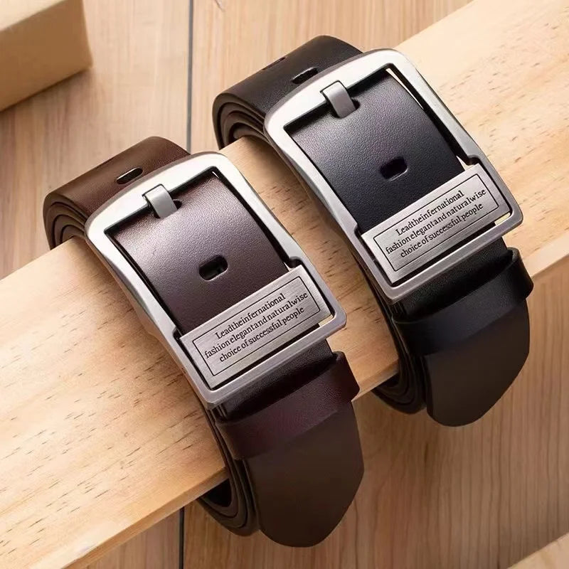 New Leather Cowhide Men&