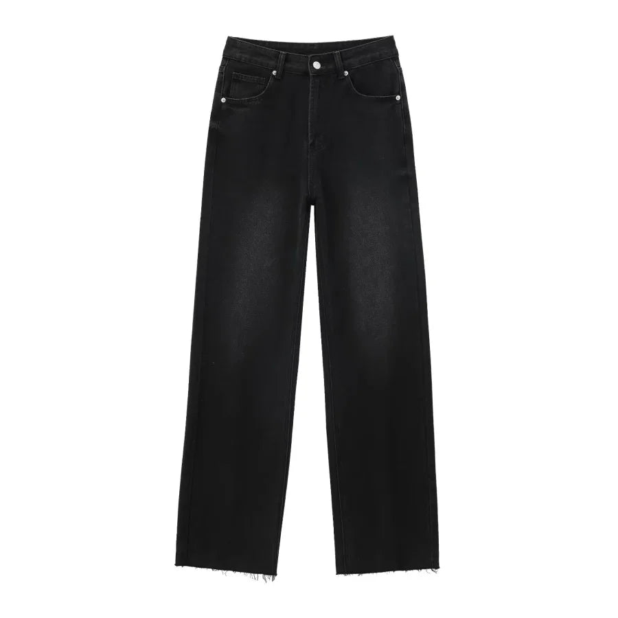 ETJ Wide-leg high-waisted jeans  women&