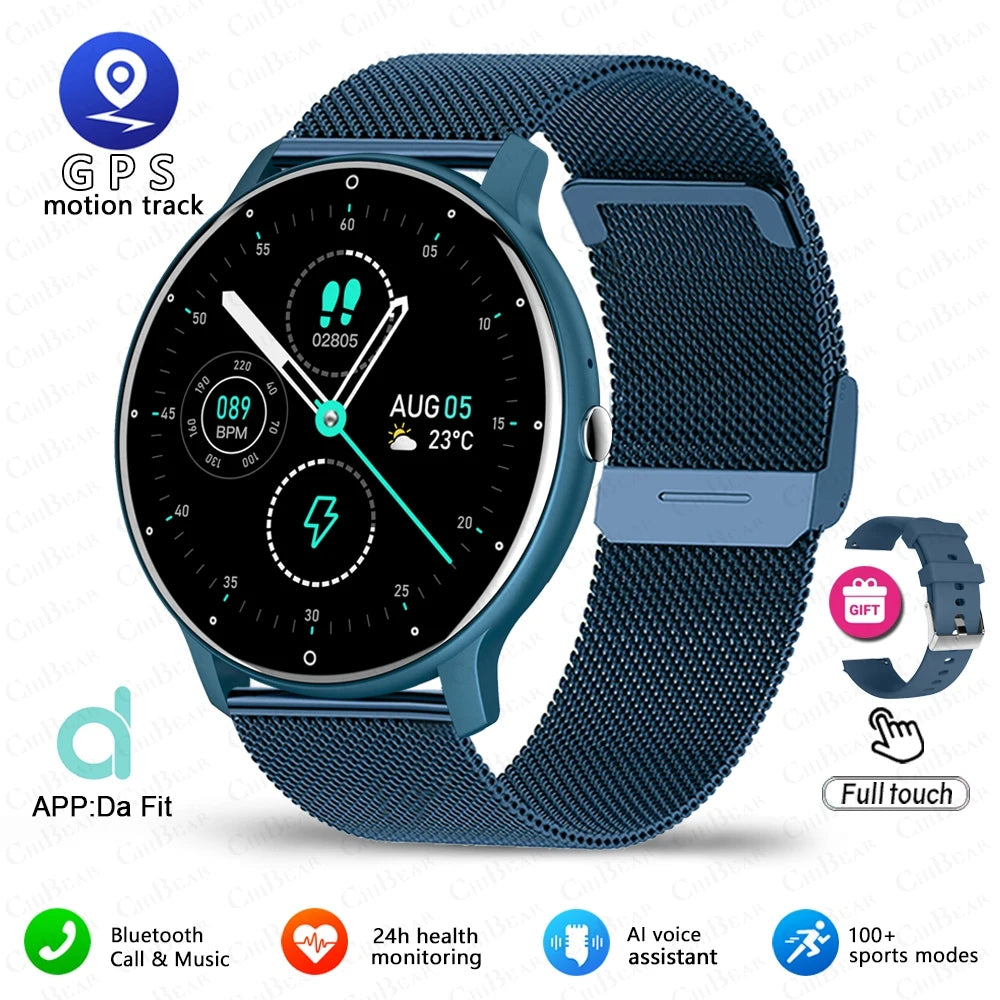 2025 New Sport Smartwatch Men Sports Fitness Wristband IP68 Waterproof Voice Assistant Bluetooth Call SmartWatch For Android IOS