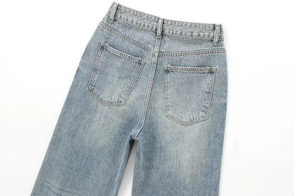 ETJ Wide-leg high-waisted jeans  women&
