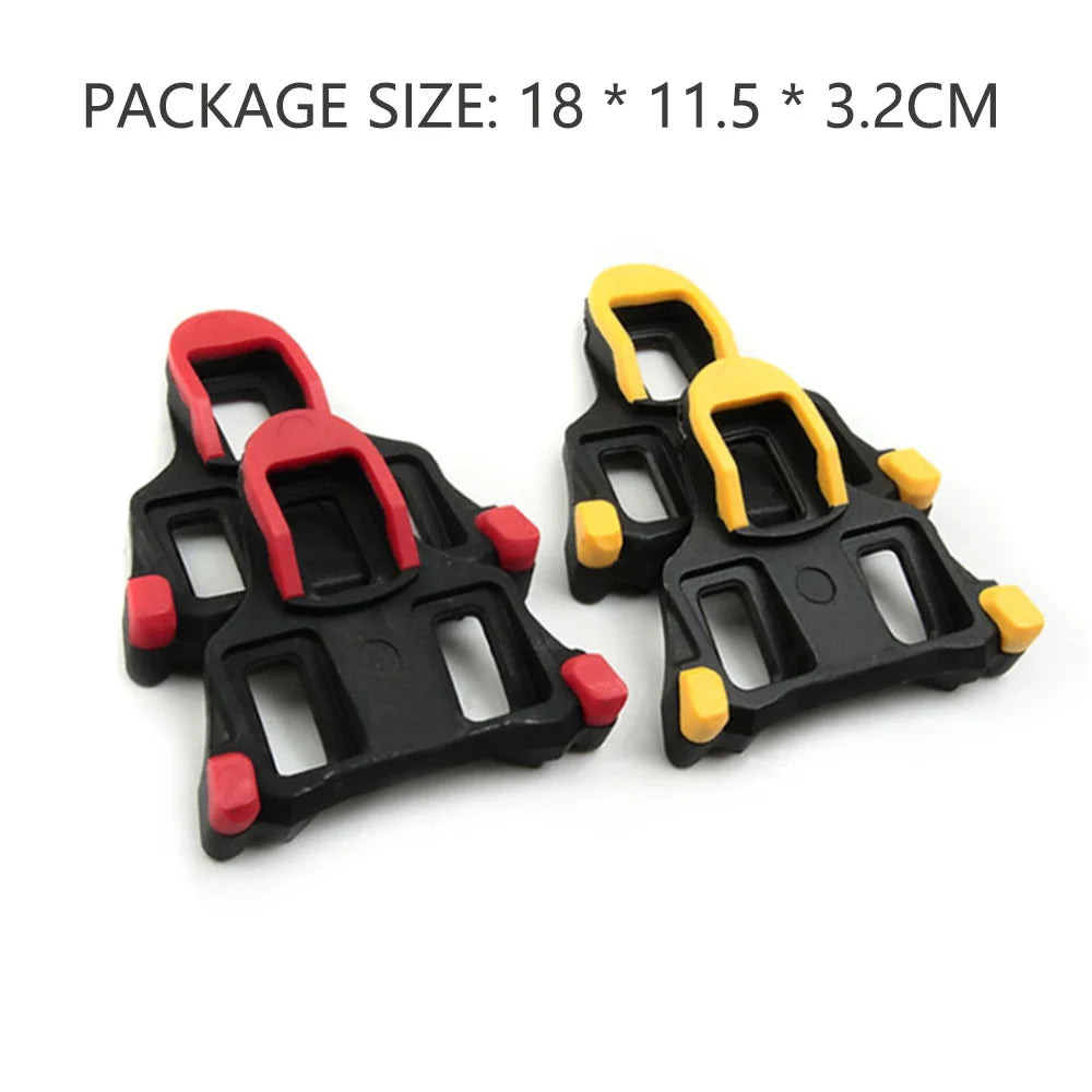 Bike Cleats Self-locking Cycling Pedals Cleat Set Lightweight Platform Pedals 3 Bearings Pedals Indoor Cycling &amp; Road Bike