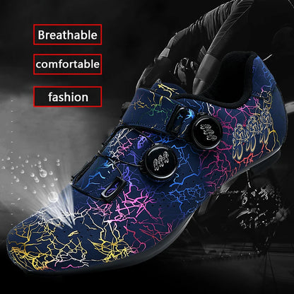 CC chengta Cycling Shoes Men Road Self-Locking Cycling Shoes Outdoor MTB Mountain Cycling Shoes SPD Racing Cycling Sports Shoes