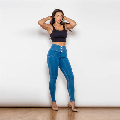 Shascullfites Melody Lifting Jeggings Butt Lift Jeans Denim Push Up Jeans Women&