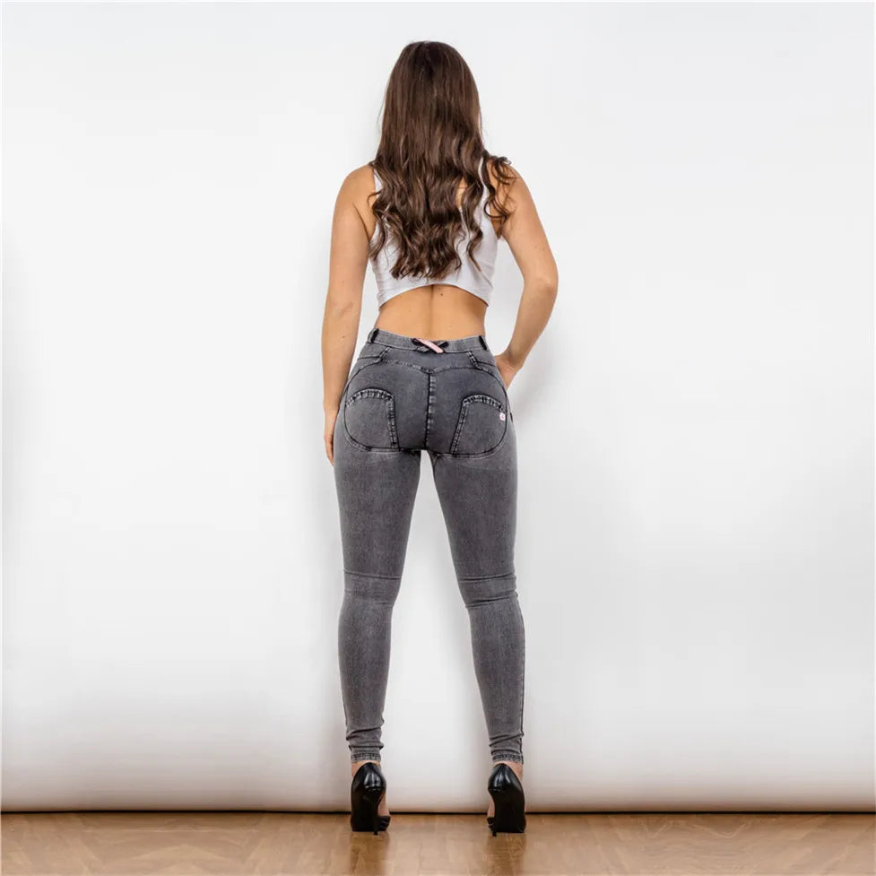 Shascullfites Melody Lifting Jeggings Butt Lift Jeans Denim Push Up Jeans Women&