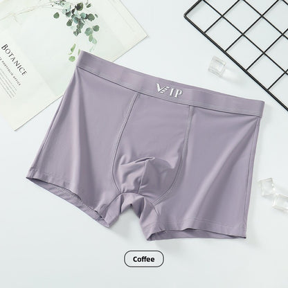 Mid-waist ice silk seamless high-elasticity men&